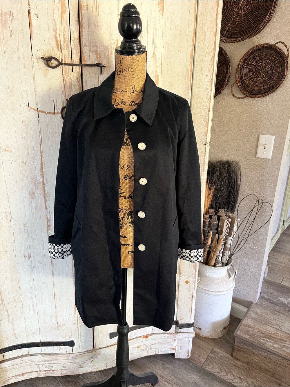 COACH 1941 signature logo lined cotton  jacket